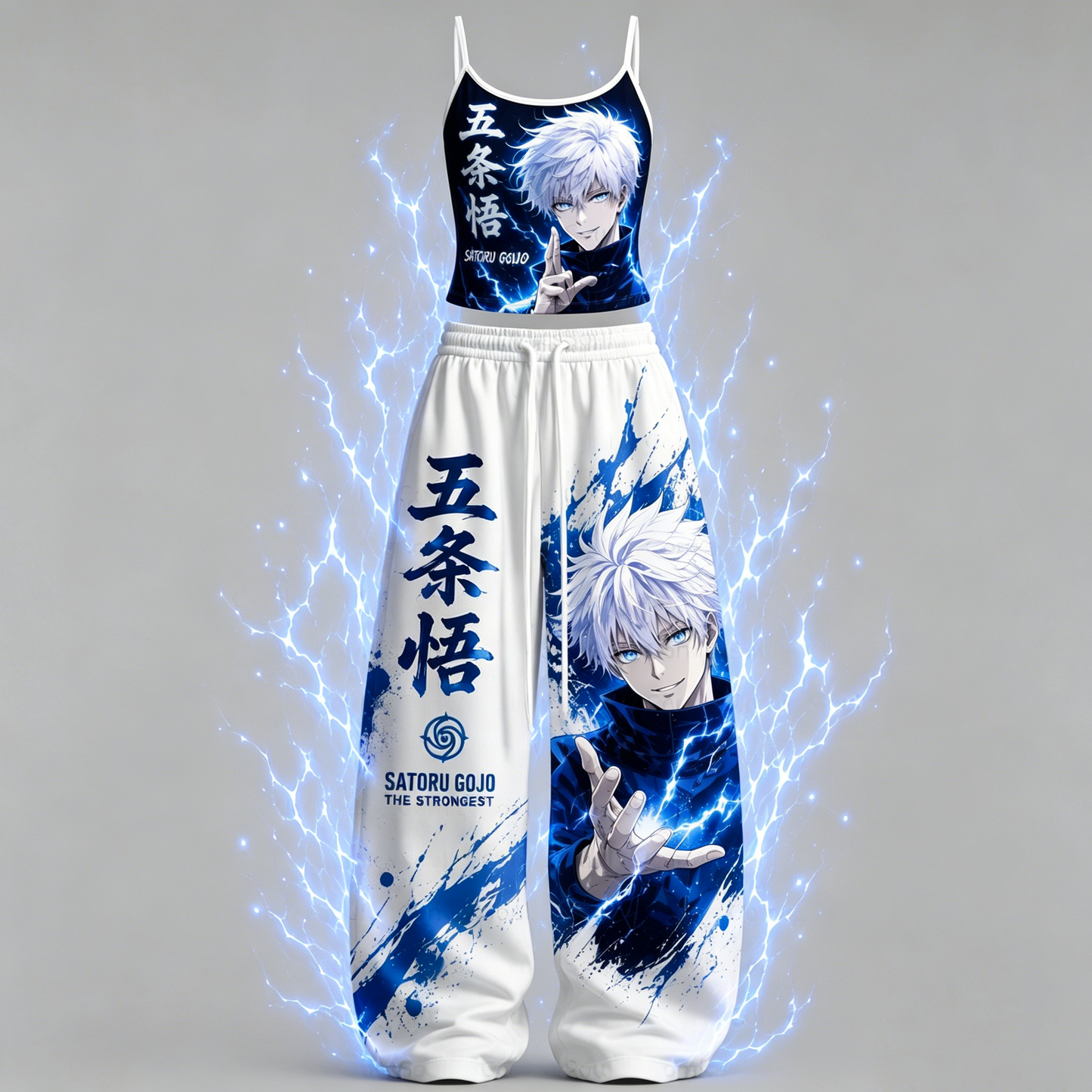 Jujutsu Kaisen Top&Elasticated Trousers Two-Piece Set