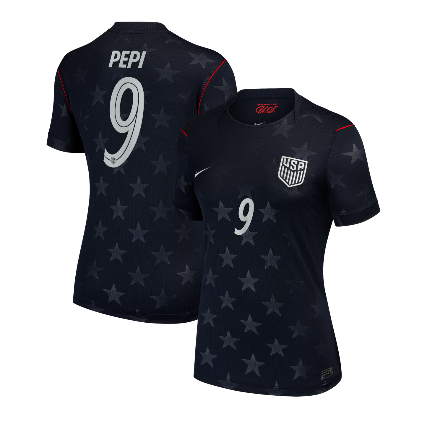 Ricardo Pepi USMNT Women's 2026/27 Away Stadium Replica Jersey - Blue