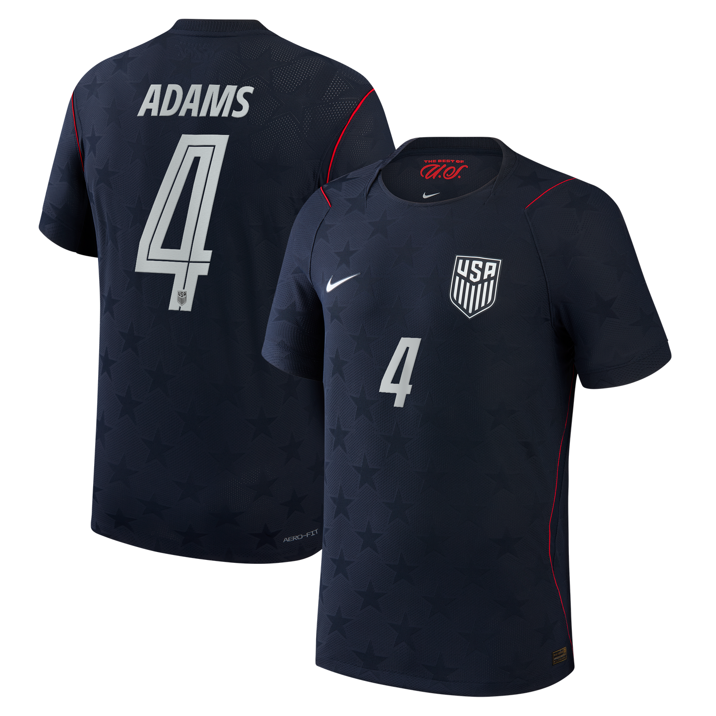 Tyler Adams USMNT 2026 Away Match Jersey - Blue