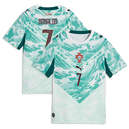 Cristiano Ronaldo Portugal National Team Youth 2026 Away Replica Jersey - White