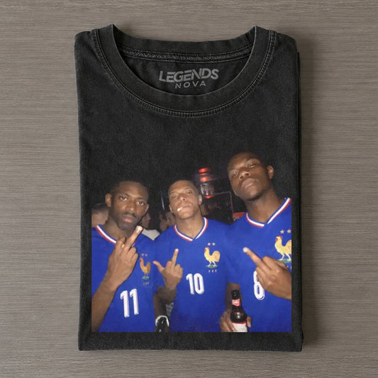 Kylian Mbappé & Michael Olise & Rayan Cherki & Aurélien Tchouaméni France Team Tee