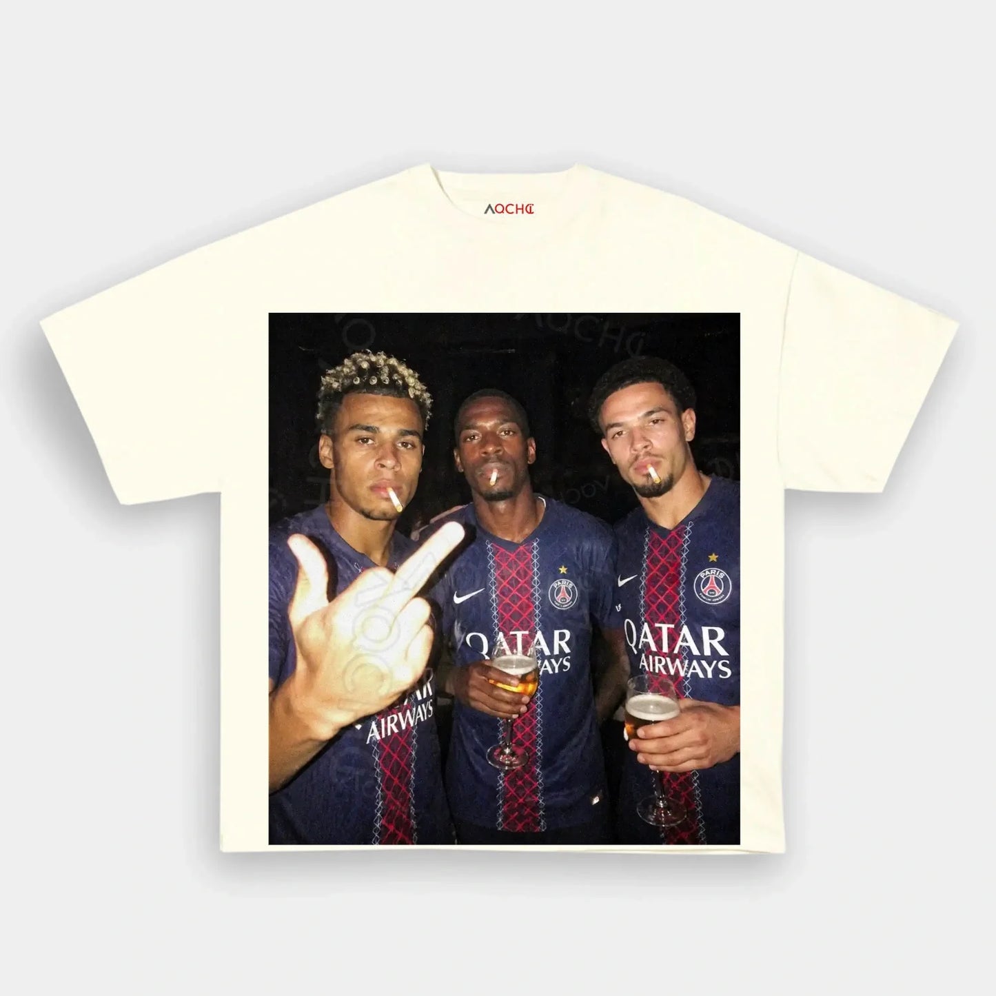 Désiré Doué&Ousmane Dembélé&Warren Zaïre-Emery 2026 Tee 1