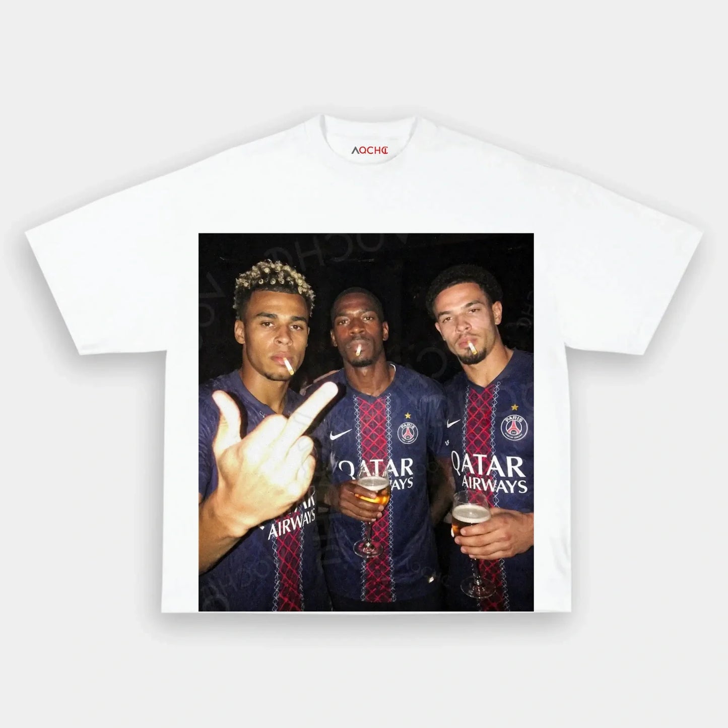 Désiré Doué&Ousmane Dembélé&Warren Zaïre-Emery 2026 Tee 1