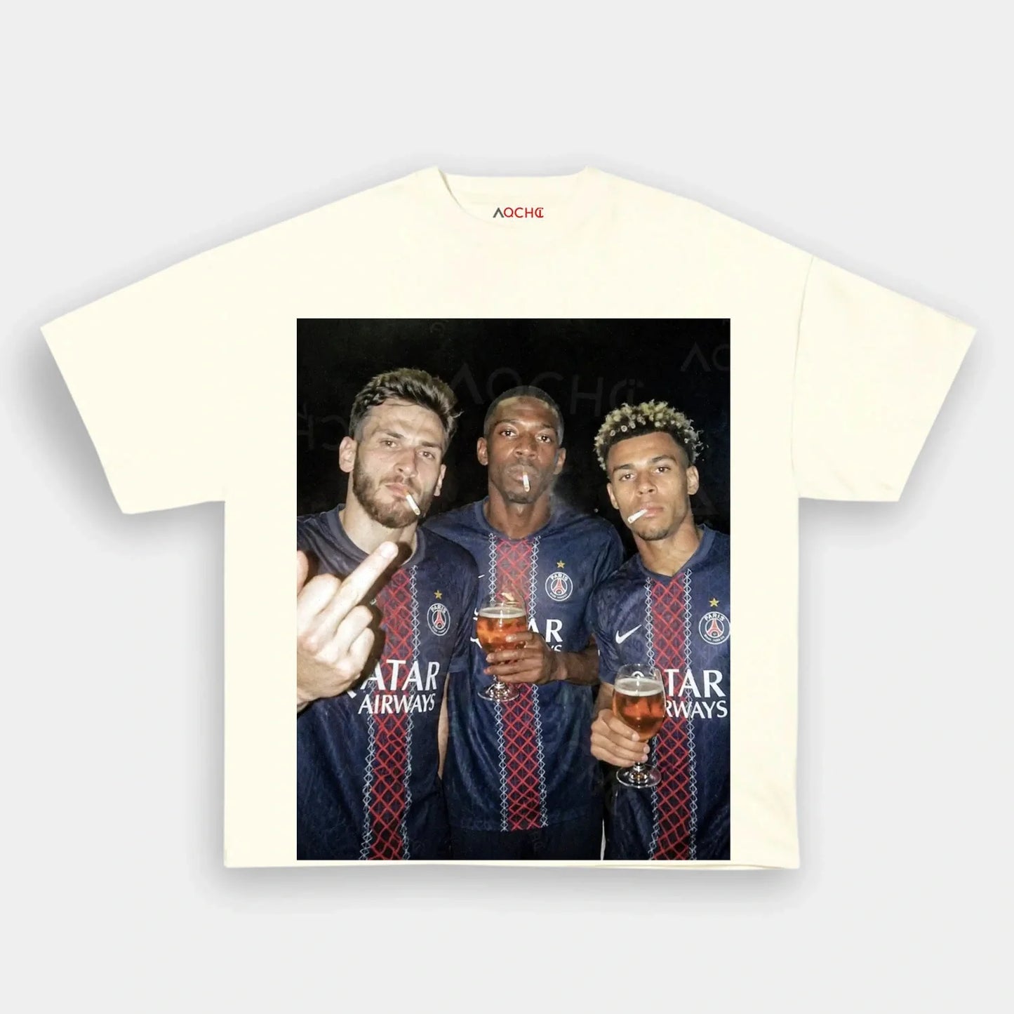 Khvicha Kvaratskhelia&Ousmane Dembélé&Désiré Doué 2026 Tee 1