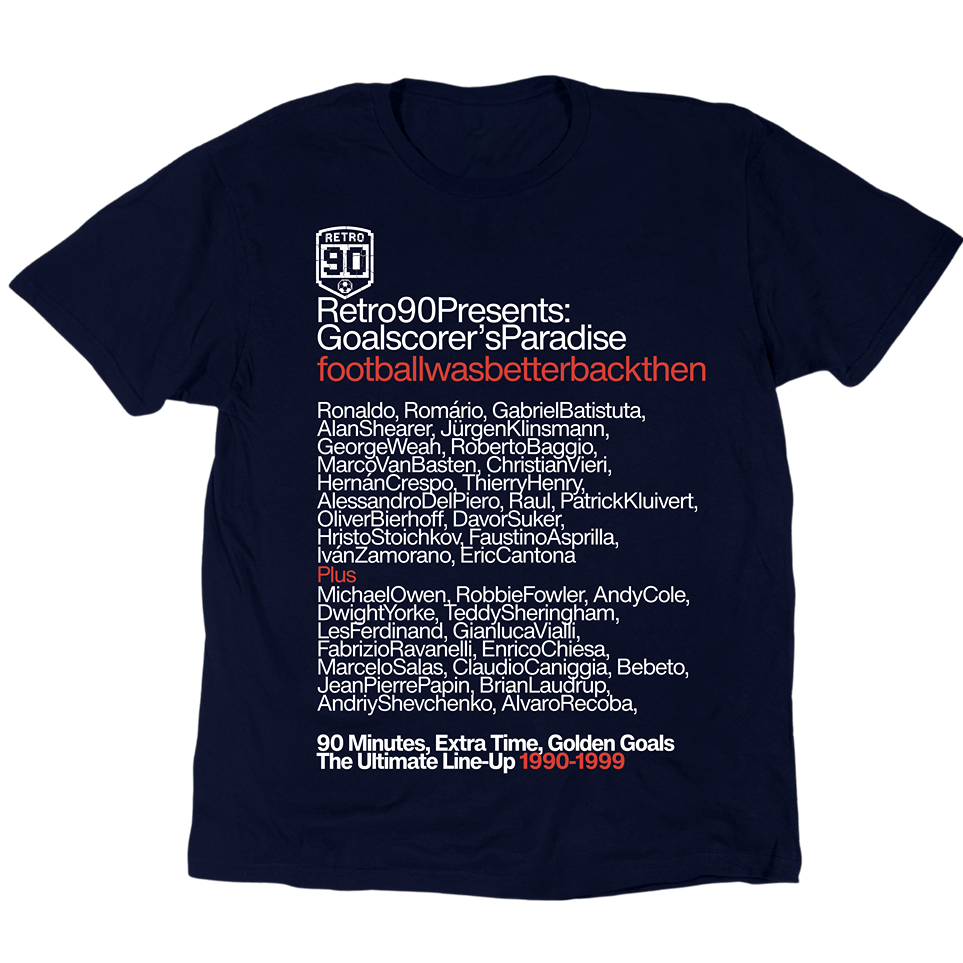 Retro90 Presents Goalscorers Paradise T-Shirt
