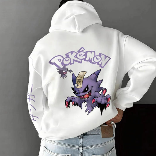 Pokémon Unisex Anime Gengar Hoodie
