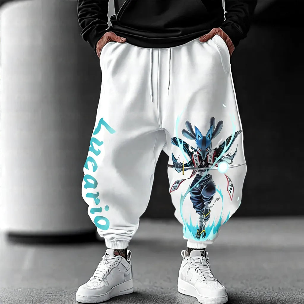 Pokémon Unisex Anime Lucario Pants