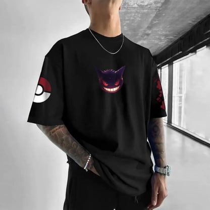 Pokémon Unisex Anime Halloween Gengar T-shirt