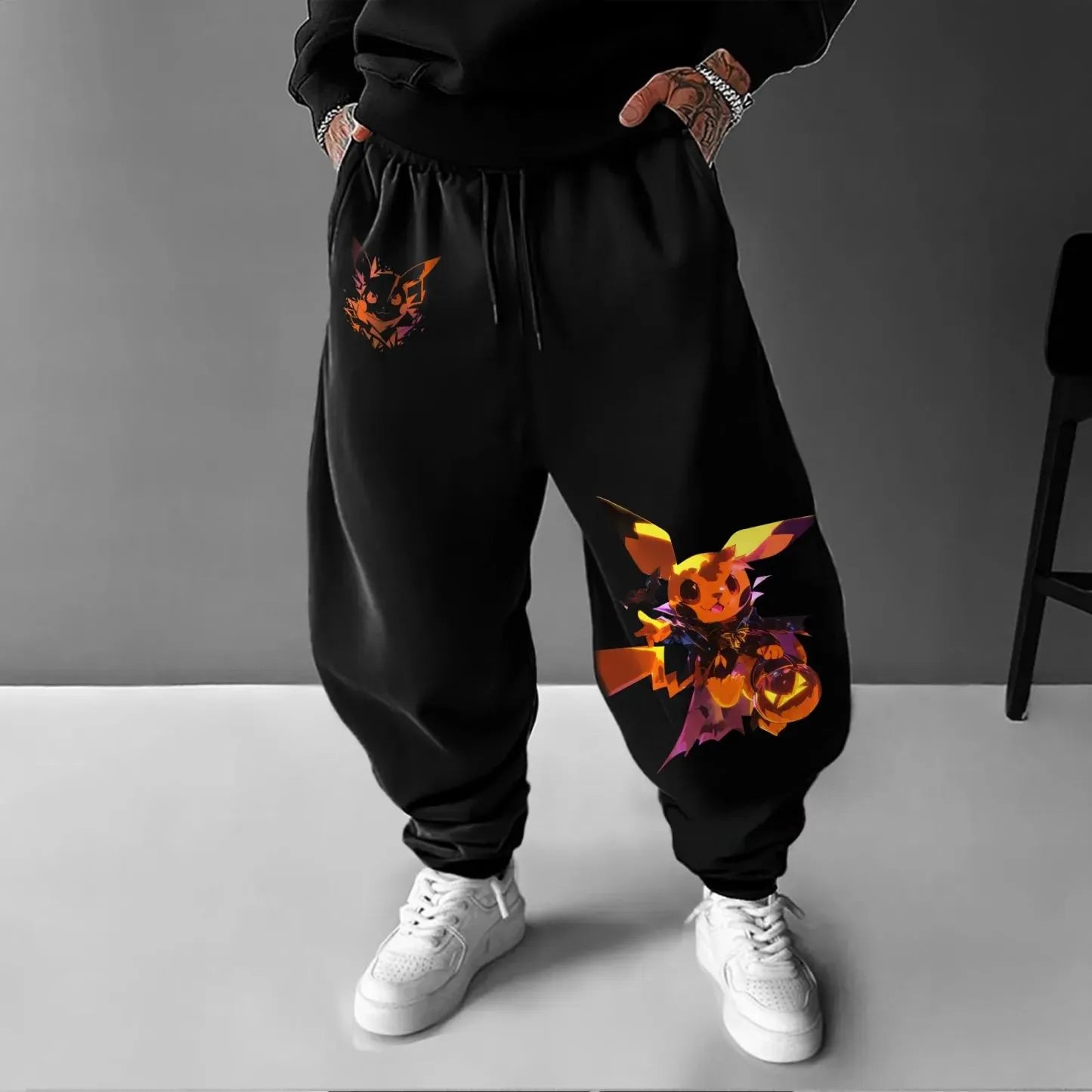 Pokémon Unisex Anime Pattern Halloween Pikachu Pants