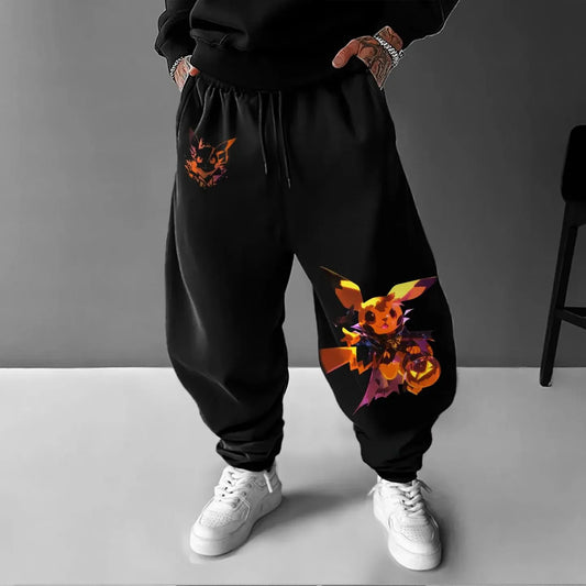 Pokémon Unisex Anime Pattern Halloween Pikachu Pants