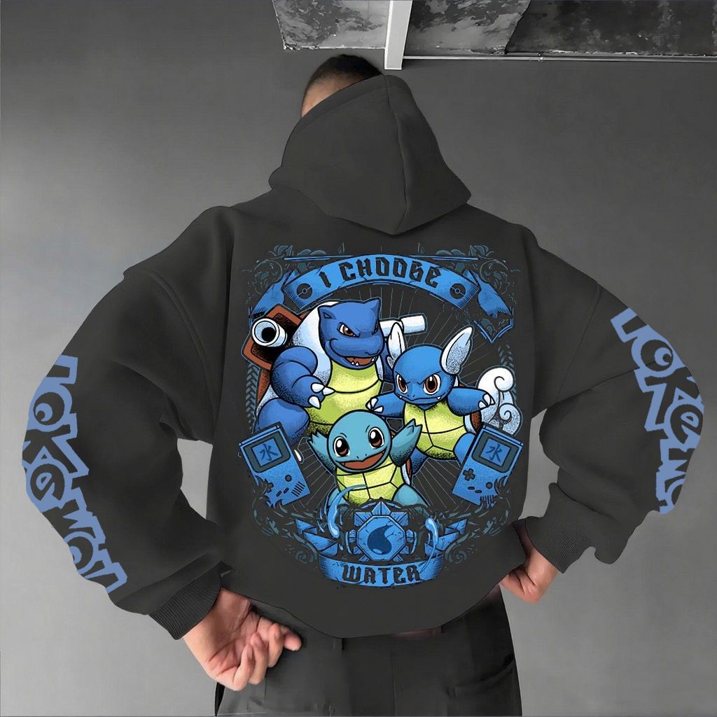 Pokémon Unisex Anime Graphic Streetwear Vintage Hoodie