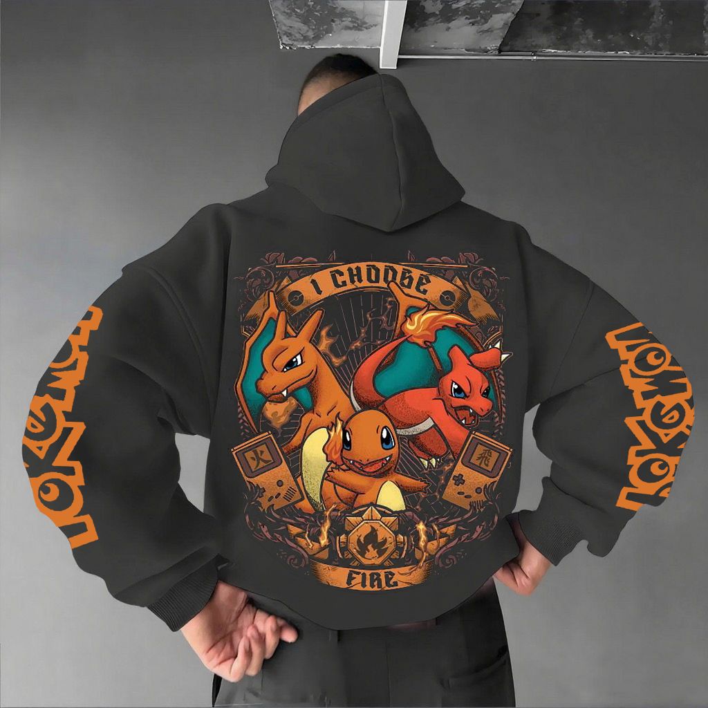Pokémon Unisex Anime Graphic Streetwear Vintage Hoodie