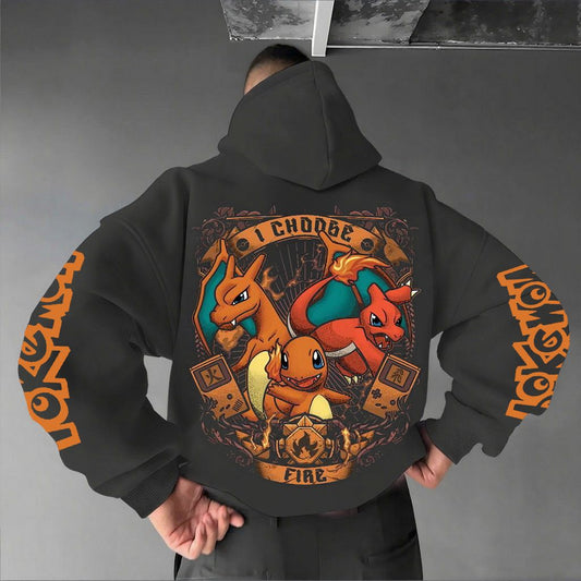 Pokémon Unisex Anime Graphic Streetwear Vintage Hoodie