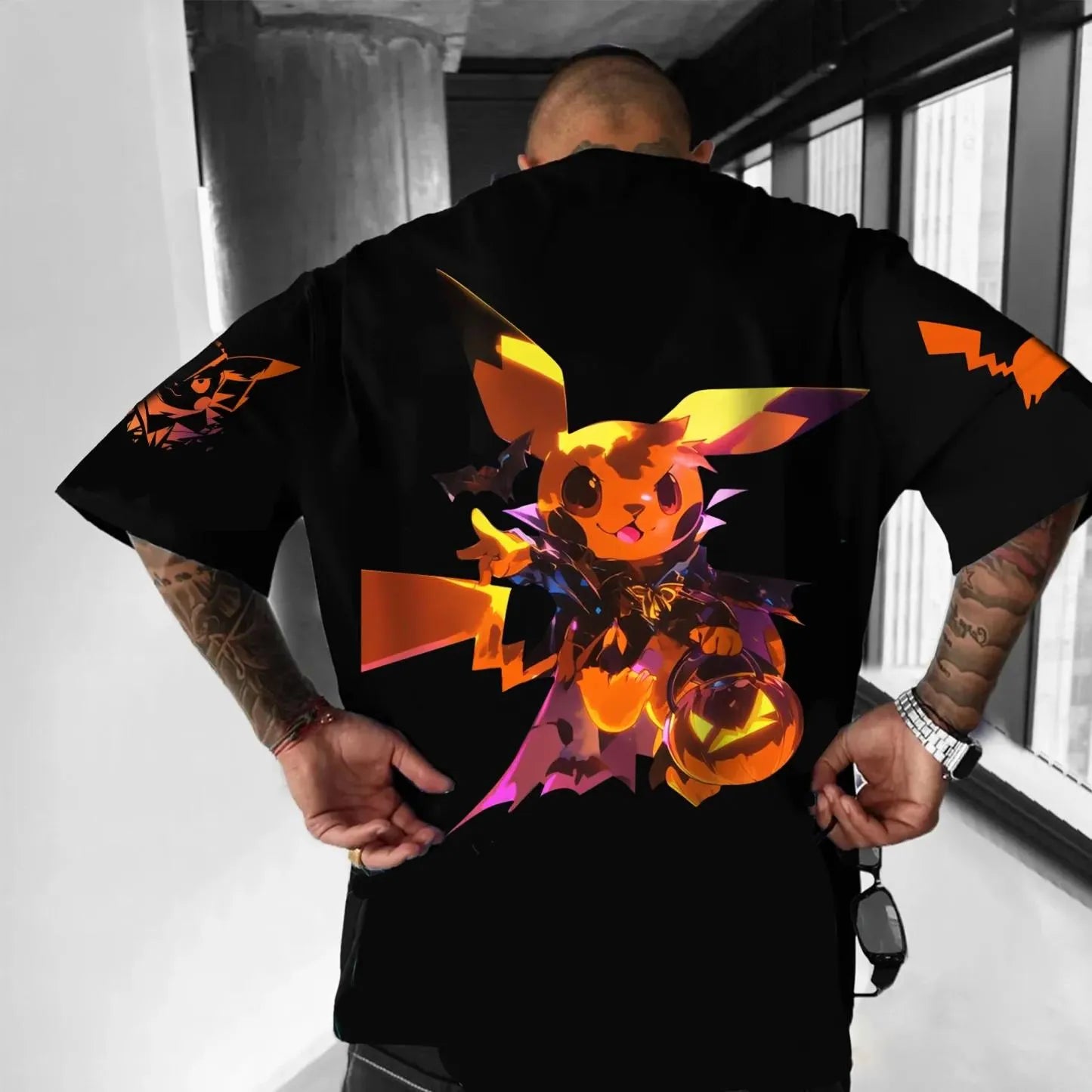 Pokémon Unisex Anime Halloween Pikachu T-shirt