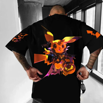 Pokémon Unisex Anime Halloween Pikachu T-shirt
