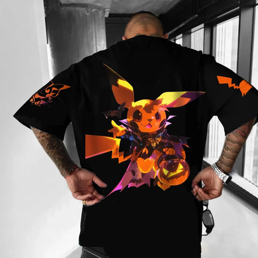 Pokémon Unisex Anime Halloween Pikachu T-shirt